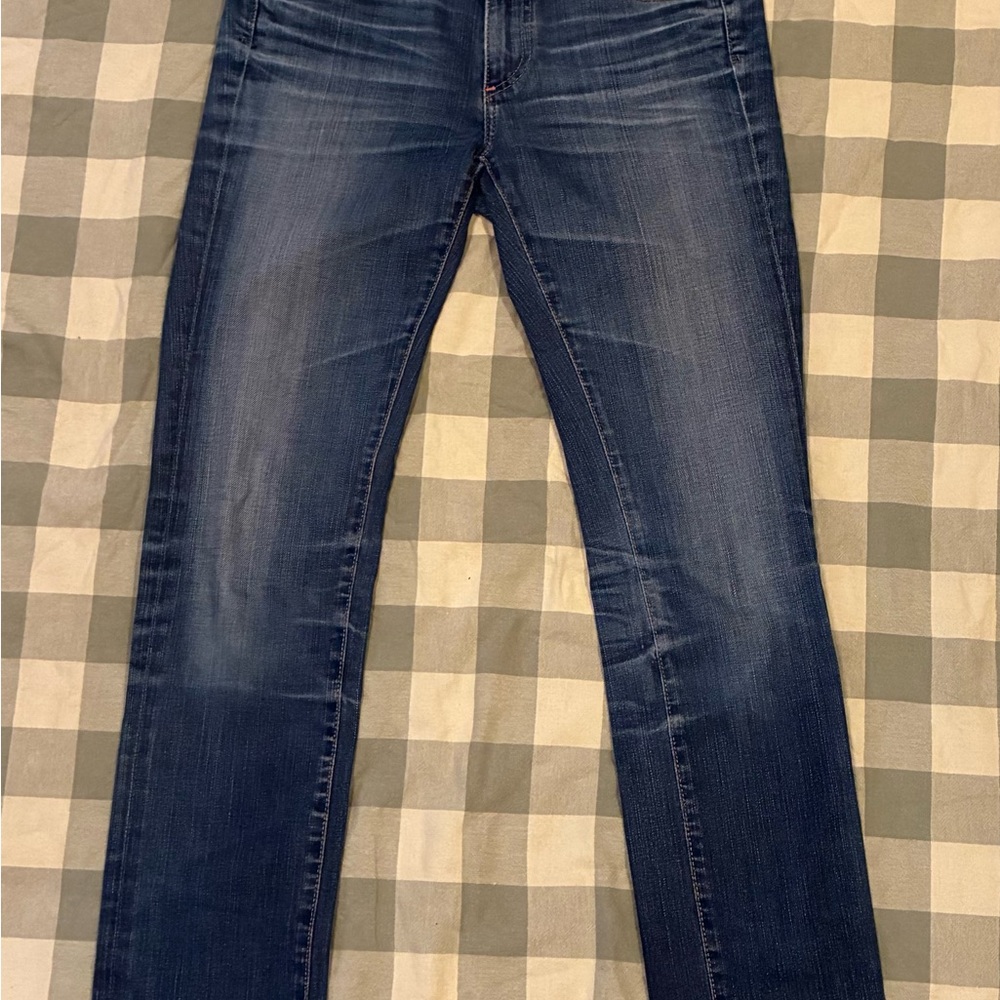 AG Adriano Goldschmied “Premiere Skinny Straight” Jeans in Medium Blue Wash 27